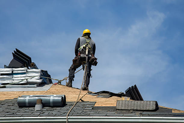 Professional Roofing technician working in Minetto, NY